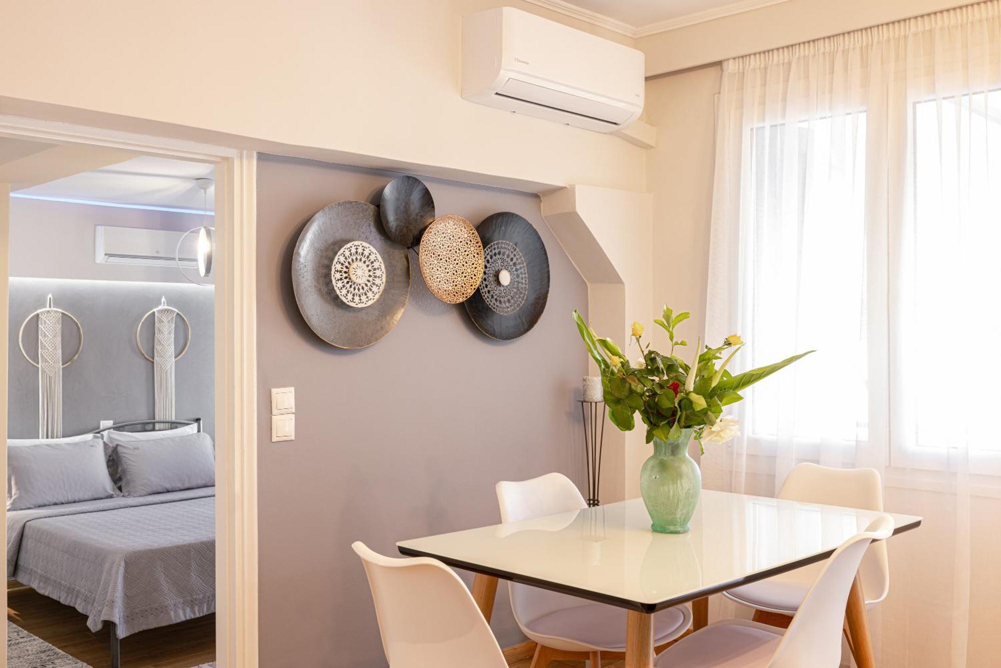 Pythagorio Blue Street Apartment With Balcony Bagian luar foto
