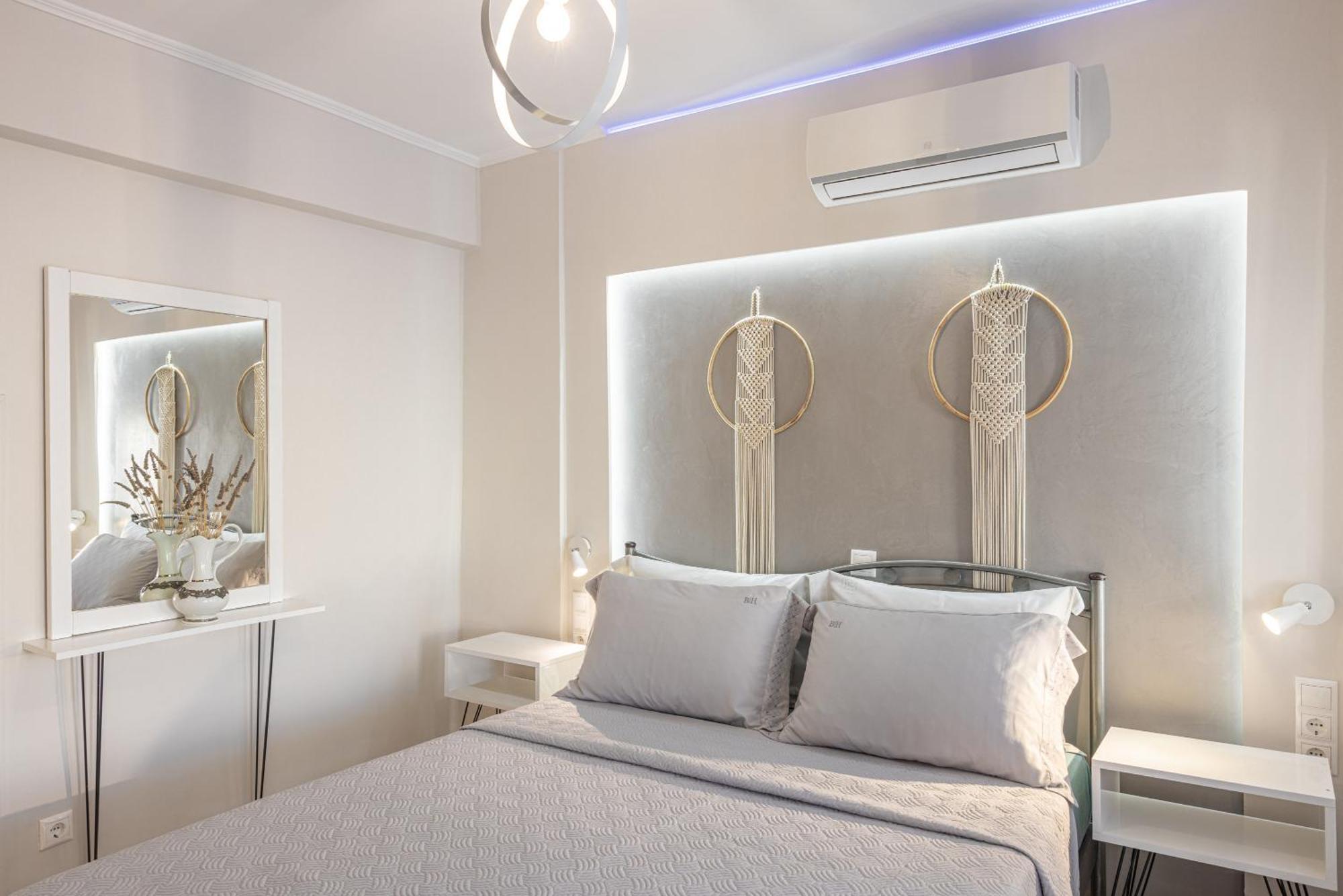 Pythagorio Blue Street Apartment With Balcony Bagian luar foto