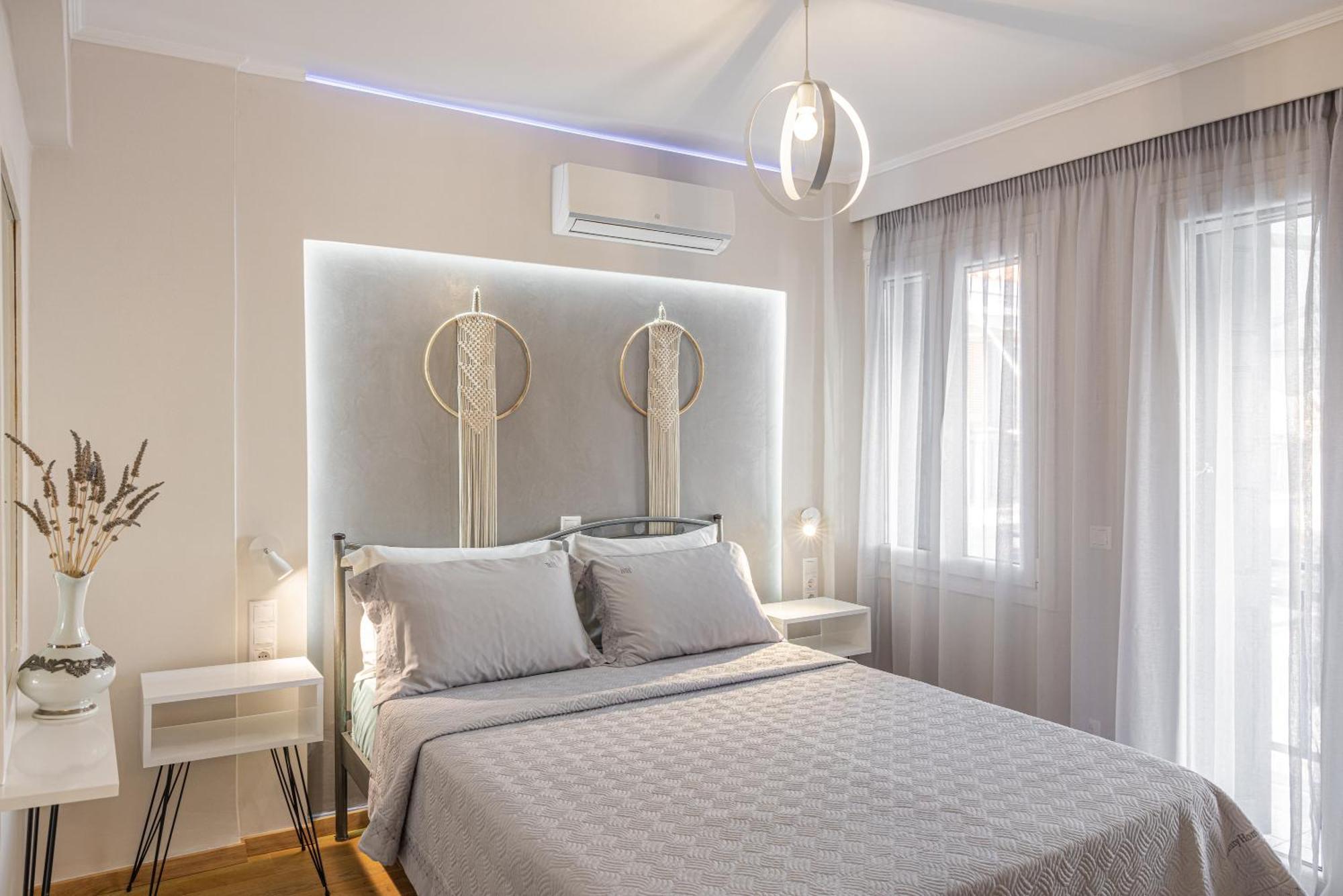 Pythagorio Blue Street Apartment With Balcony Bagian luar foto